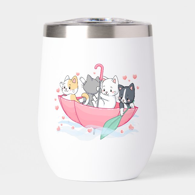 Chat animal de marque personnalisée Chat Vin therm (Avant)