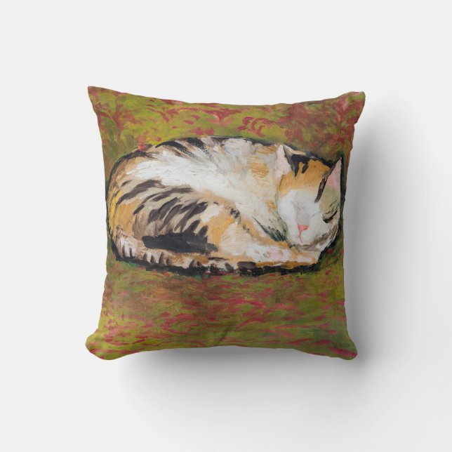Chat, Août Oreiller À Jeu De Macke (Recto)