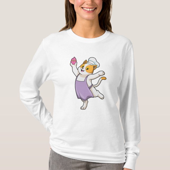 Chat as Cook with Cooking Schürze & Muffin T-Shirt (Vorderseite)