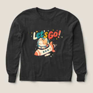 Chat astronaute mignon chevauchant une fusée dans 