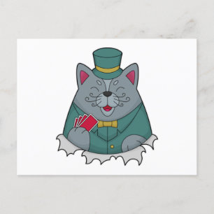 Chat au poker avec cartes de poker