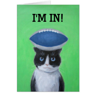 Chat avec Ball Grey Card