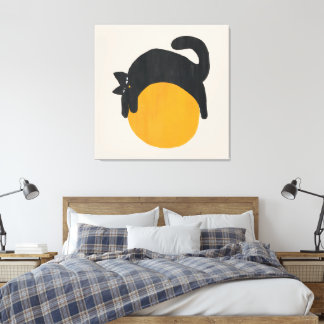 Chat avec boule Toile