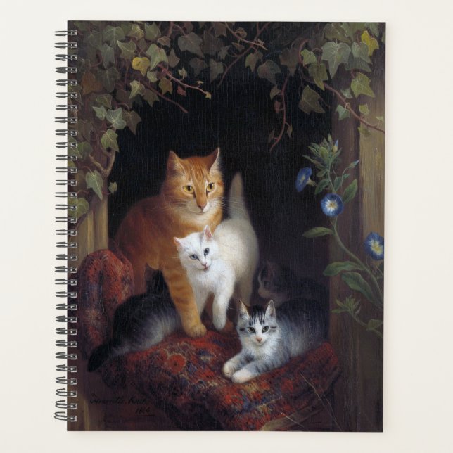 Chat avec chatons Henriette Knip 1844 (Devant)