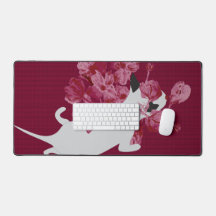 Chat avec Fleurs Enchantant