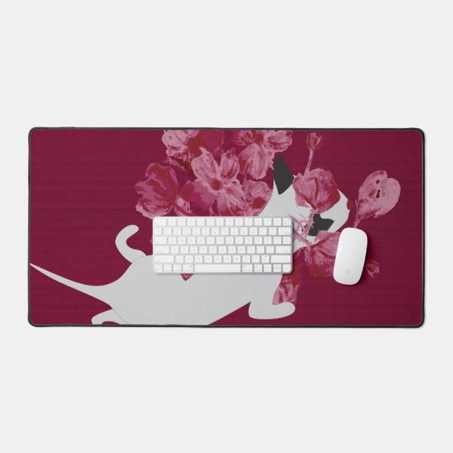Chat avec Fleurs Enchantant (Clavier et souris)