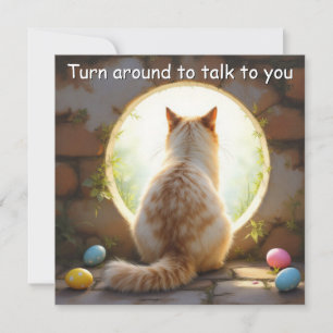 Chat Birman - Carte de vacances de Pâques