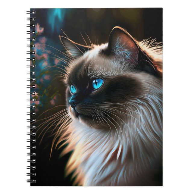 Chat Birman dans le Carnet d'huiles florales (Devant)