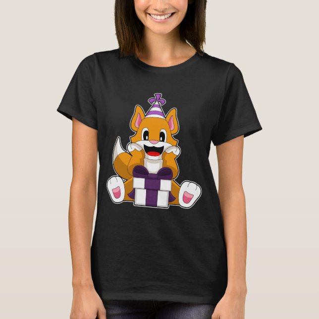 Chat Birthday Party hat T-Shirt (Vorderseite)