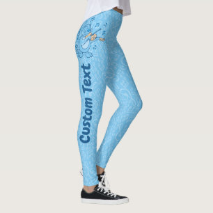 Chat bleu avec Leggings de violon