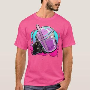 Chat Boba Tea Bubble Tea Anime Kawaii Neko T-Shirt