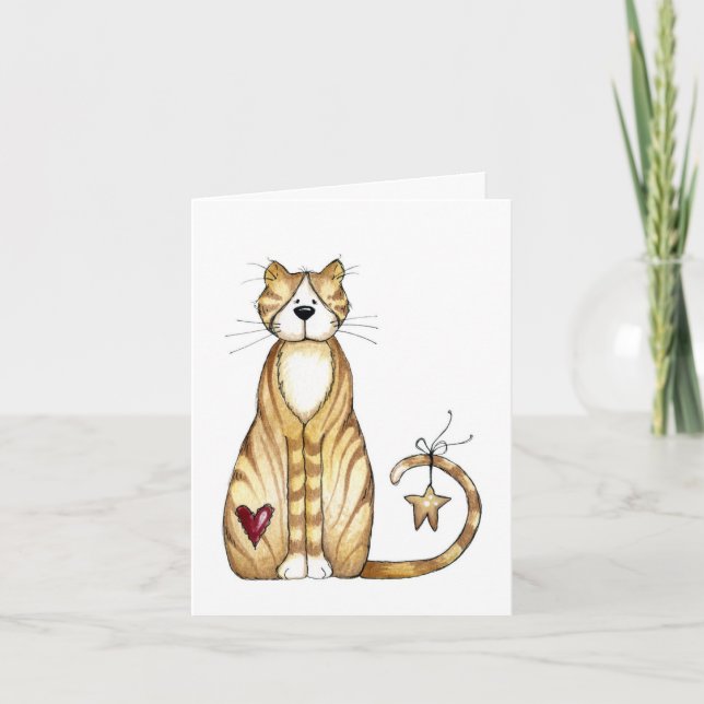 Chat - Carte Valentine (Devant)