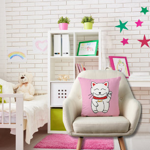 Chat chanceux pour Amoureux de les chats Oreiller 