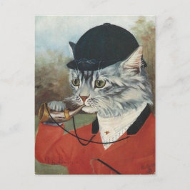 Chat chasseur postkarte