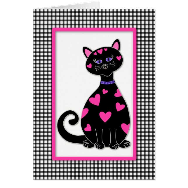 Chat Coeurs Whimsical (Devant)
