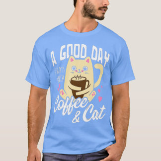 Chat Coffee Tasse Funny Cat Lover Geschenk T-Shirt