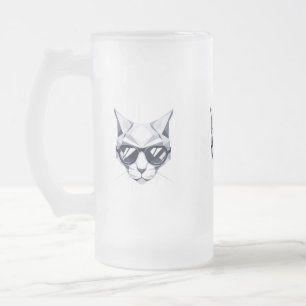 Chat cool avec lunettes de soleil Mug en verre giv