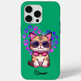 Chat Cool personnalisé en Coque lunettes de soleil