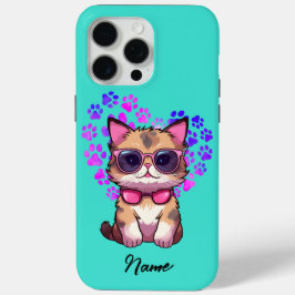 Chat Cool personnalisé en Coque lunettes de soleil