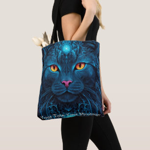 Chat Cosmic Guardian - Sac fourre-tout de Mandala