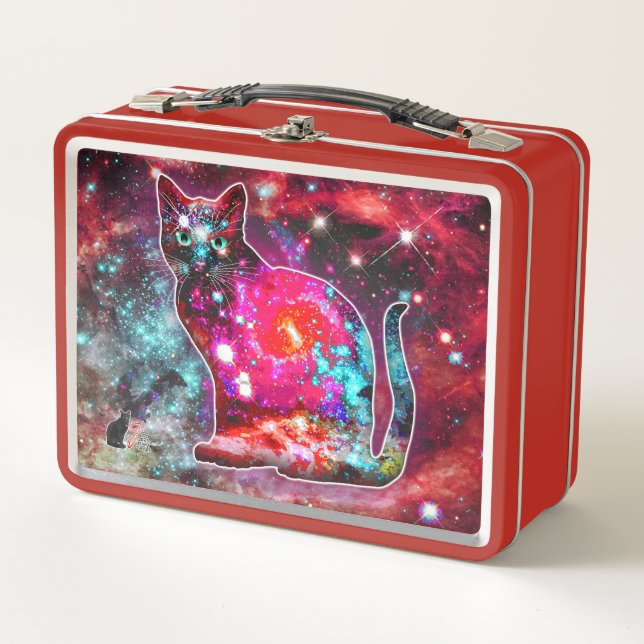 Chat cosmique Alpha métal Lunchbox (Devant)