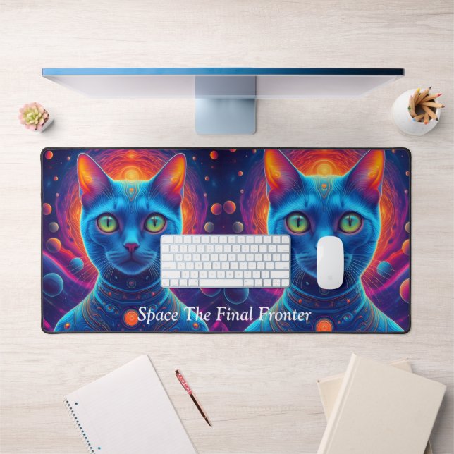 Chat Cosmique Félin Spatial (Bureau 1)
