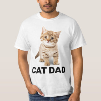 CHAT DAD GINGER KITTEN MENS T-SHIRTS