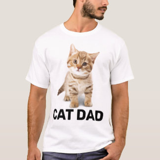 CHAT DAD GINGER KITTEN MENS T-SHIRTS