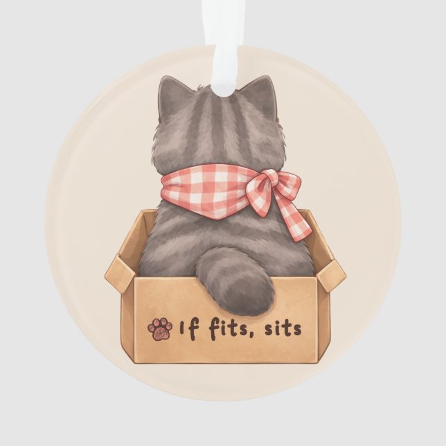 Chat dans la boîte (dos)