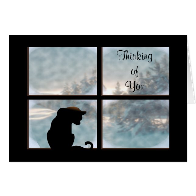 Chat dans la fenêtre (Devant horizontal)