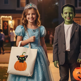 Chat dans le Sac fourre-tout Citrouille