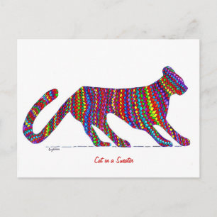 Chat dans une carte postale Sweat