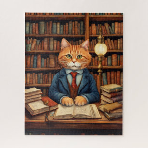 chat de bibliothèque #3 puzzle