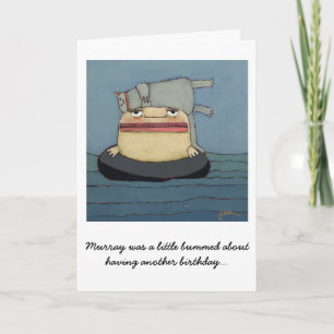 Chat de carte d'anniversaire