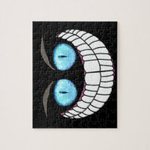Chat de Cheshire - puzzle d'yeux bleus
