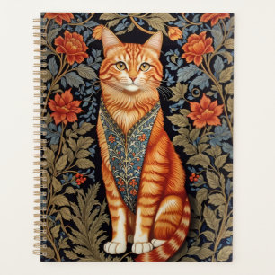 Chat de gingembre William Morris Inspiré Floral