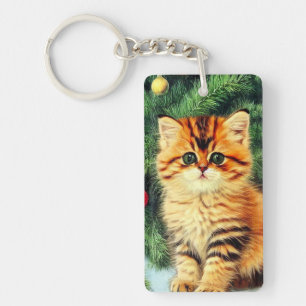 Chat de Noël Vintage