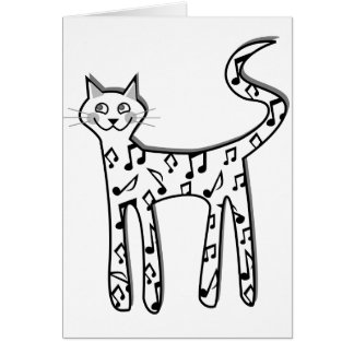 Chat de note musicale