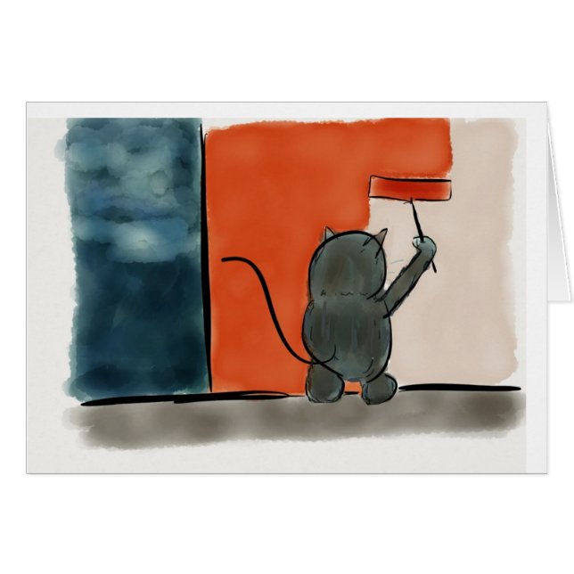 Chat de peinture (Devant Horizontal)