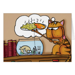 Chat de poisson-frites