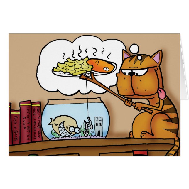 Chat de poisson-frites (Devant horizontal)