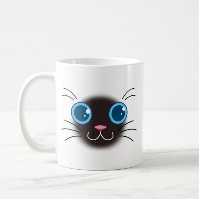 Chat de Siamese Cute Mug (Gauche)