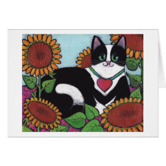 Chat de tournesol