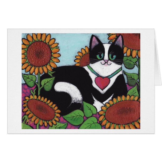 Chat de tournesol (Devant horizontal)