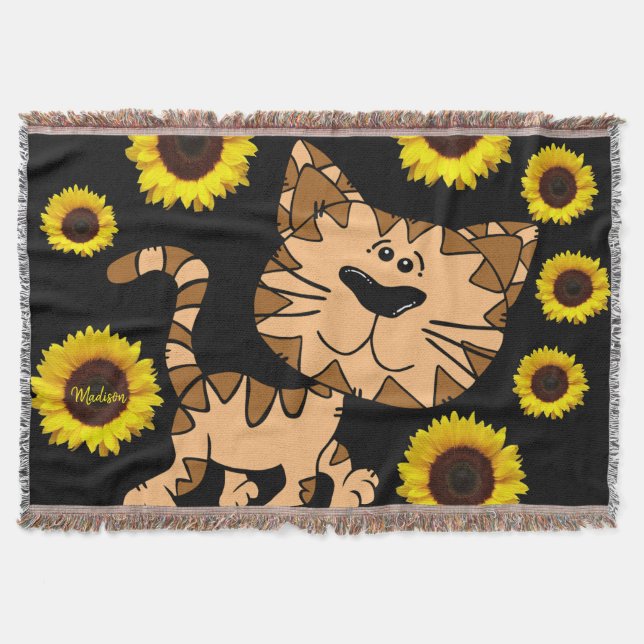 Chat de tournesol Lancer la couverture (Devant)