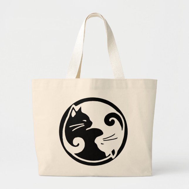 Chat de Yin Yang/Tao de sac fourre-tout à Meow (Devant)