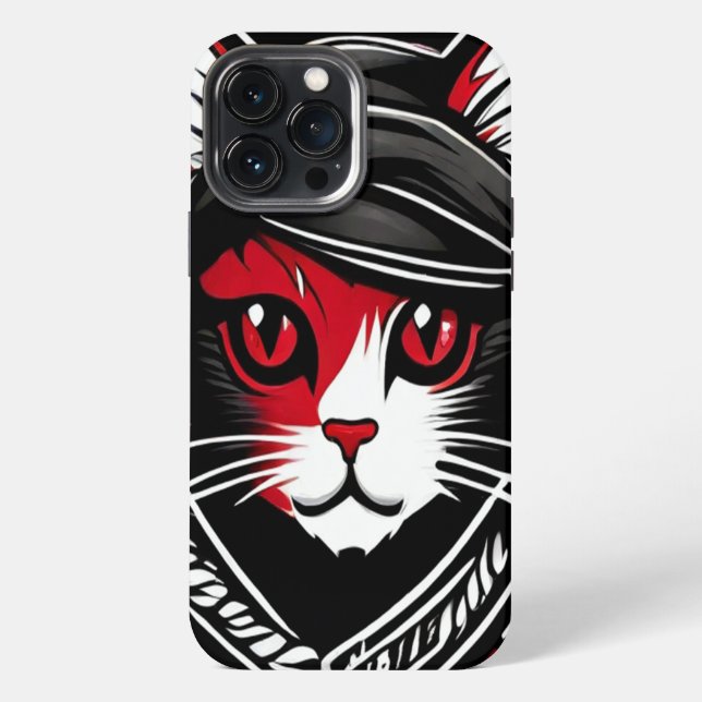 Chat-Design iPhone 13 Pro Max Hülle (Rückseite)