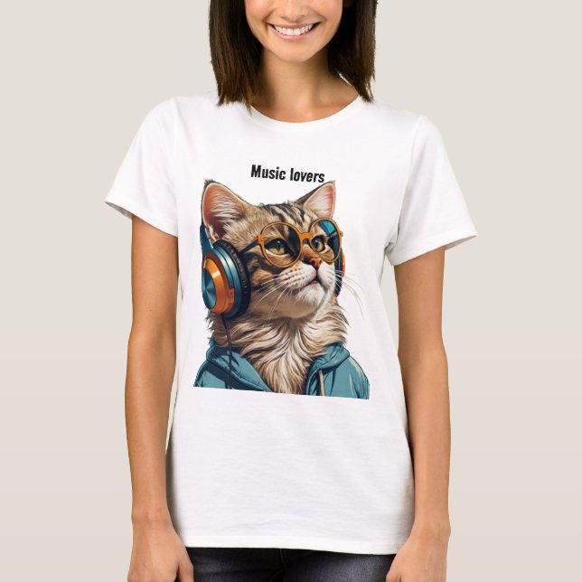Chat-Design T-Shirt (Vorderseite)