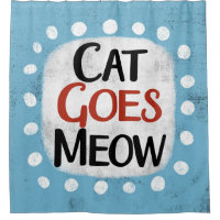 Chat devient Meow Douche rideau