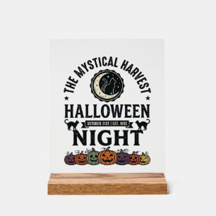 Chat d'Halloween Chats noirs Citrouilles Vintage D